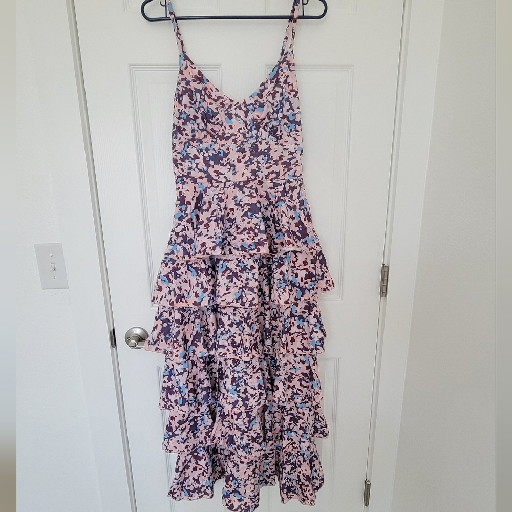 New Dress Printed Size S PtP 14.5in Maxi Dresse